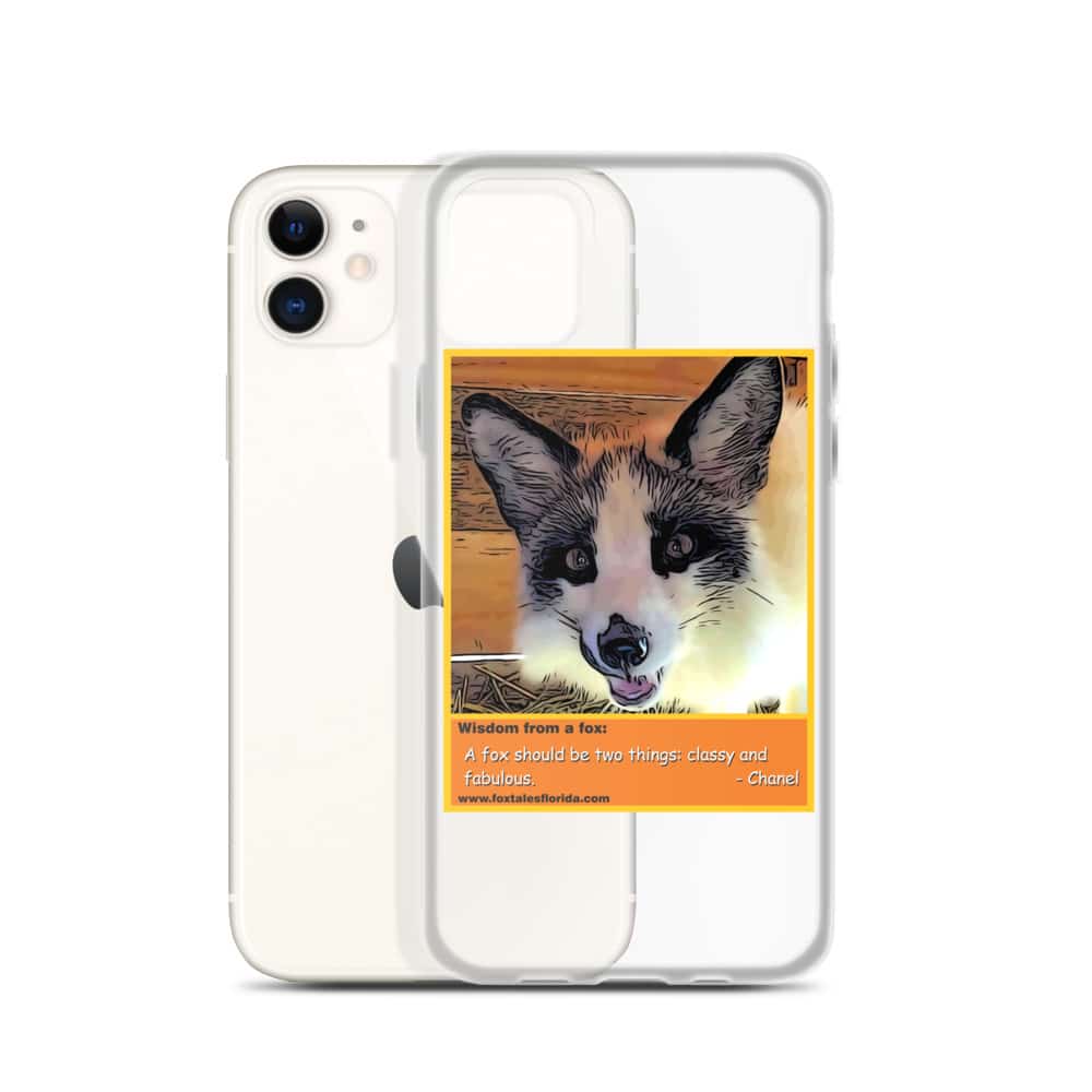 Chanel Fox iPhone Case with quote - Fox Tales Florida Rescue & Sanctuary