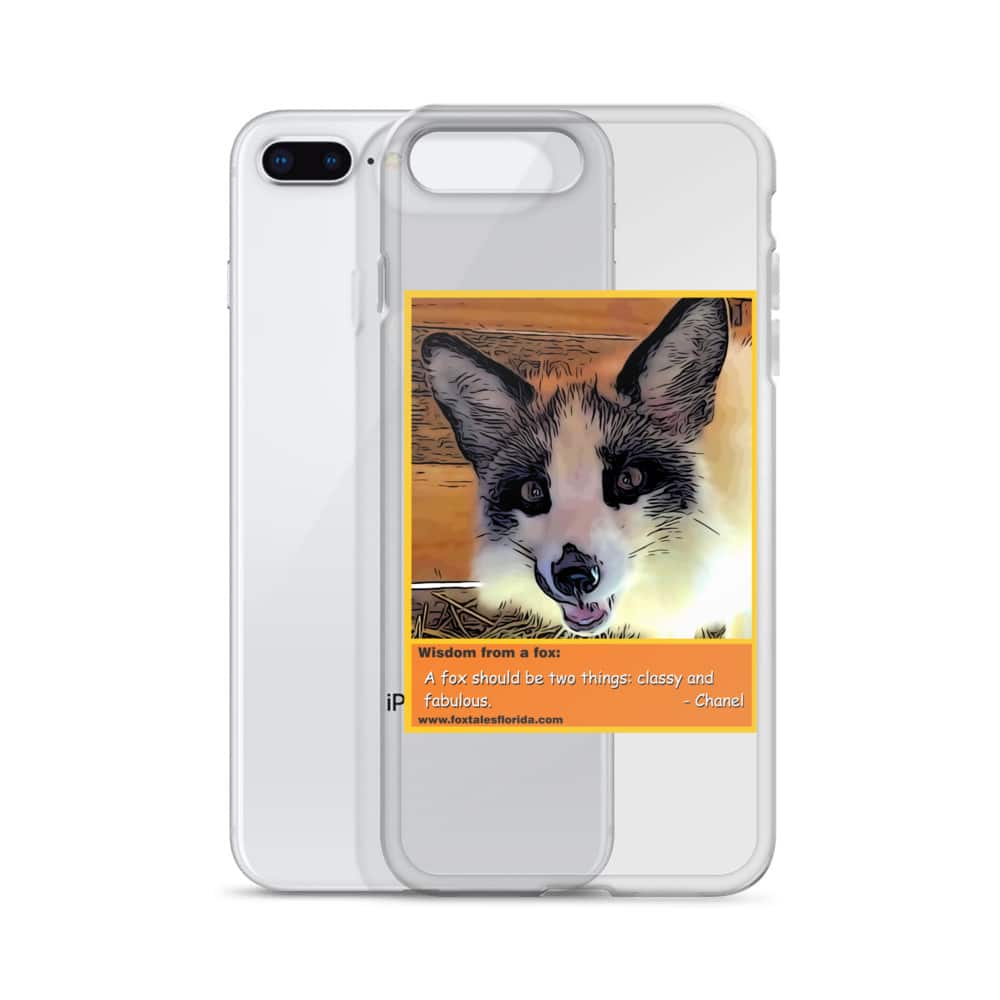Chanel Fox iPhone Case with quote - Fox Tales Florida Rescue