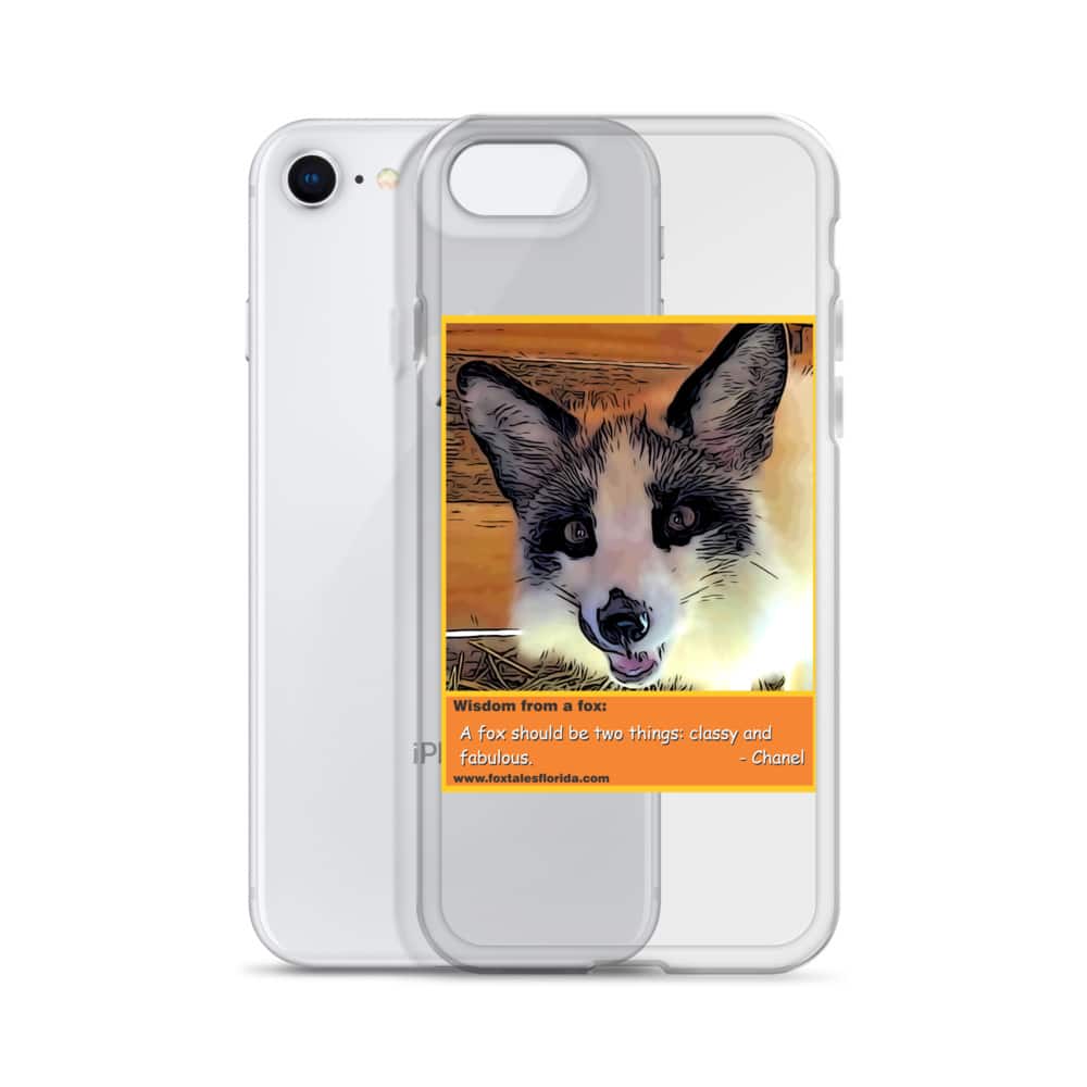 Chanel Fox iPhone Case with quote - Fox Tales Florida Rescue & Sanctuary