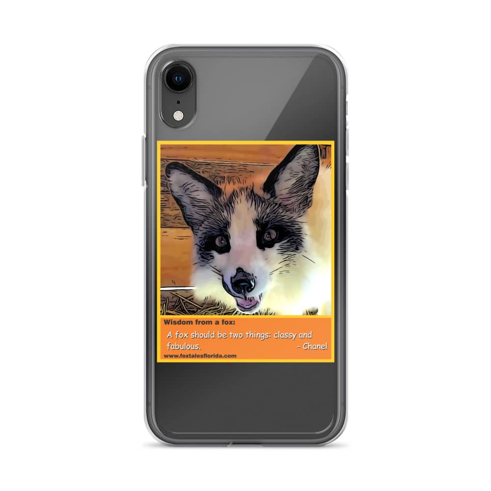 Chanel Fox iPhone Case with quote - Fox Tales Florida Rescue