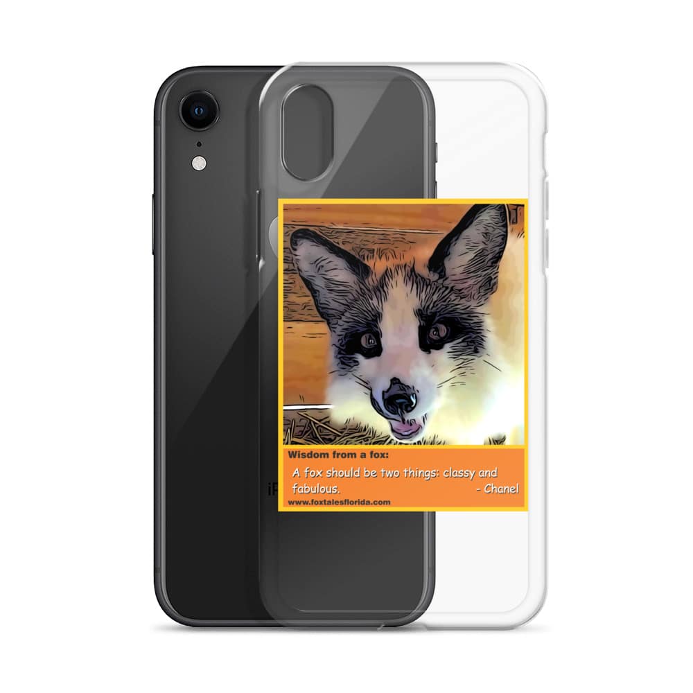 Chanel Fox iPhone Case with quote - Fox Tales Florida Rescue