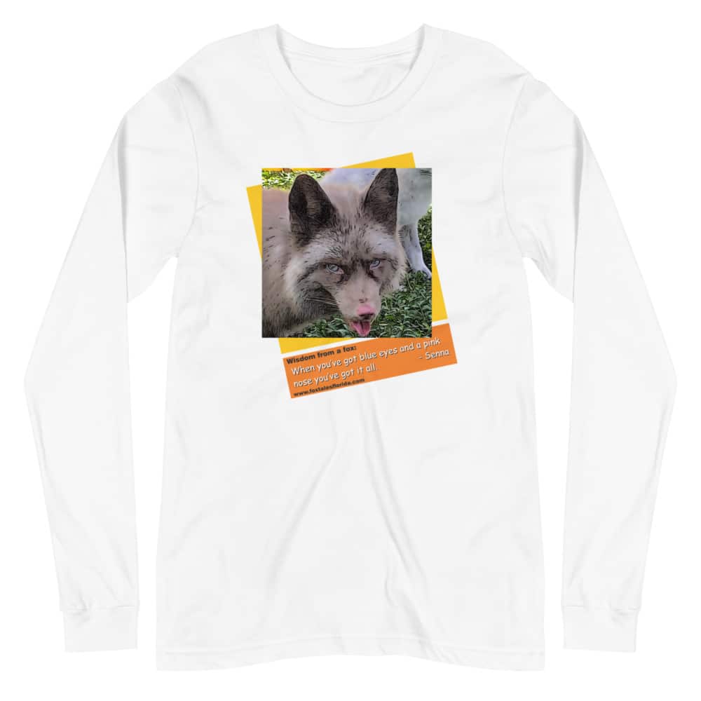 Chanel Fox Unisex Long Sleeve Tee with quote - Fox Tales Florida